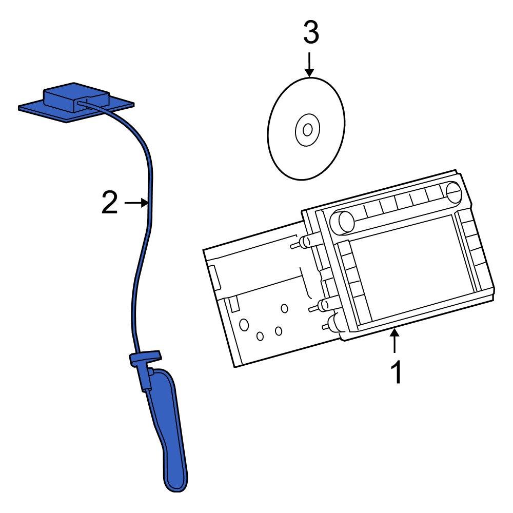 Mercury OE 8G1Z10E893B GPS Antenna Assembly
