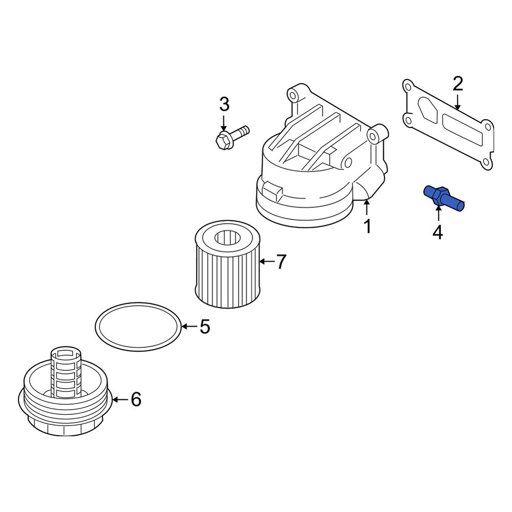 Mercury OE BE8Z9278A Engine Oil Pressure Switch