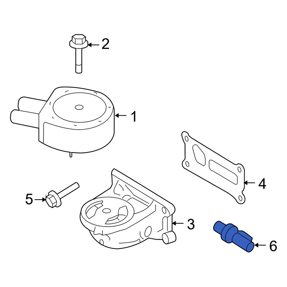 Mercury OE BE8Z9278A Engine Oil Pressure Switch