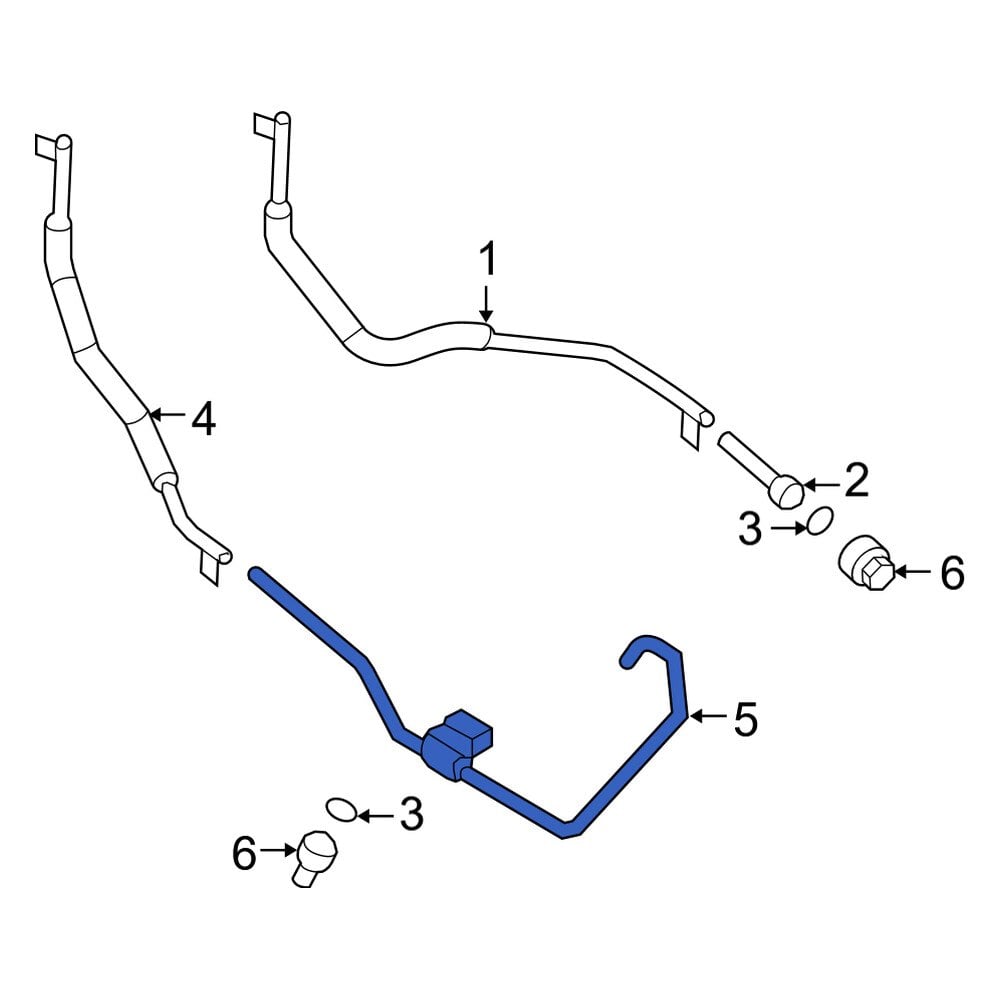 Mercury OE 8L8Z7A031A Automatic Transmission Oil Cooler Tube
