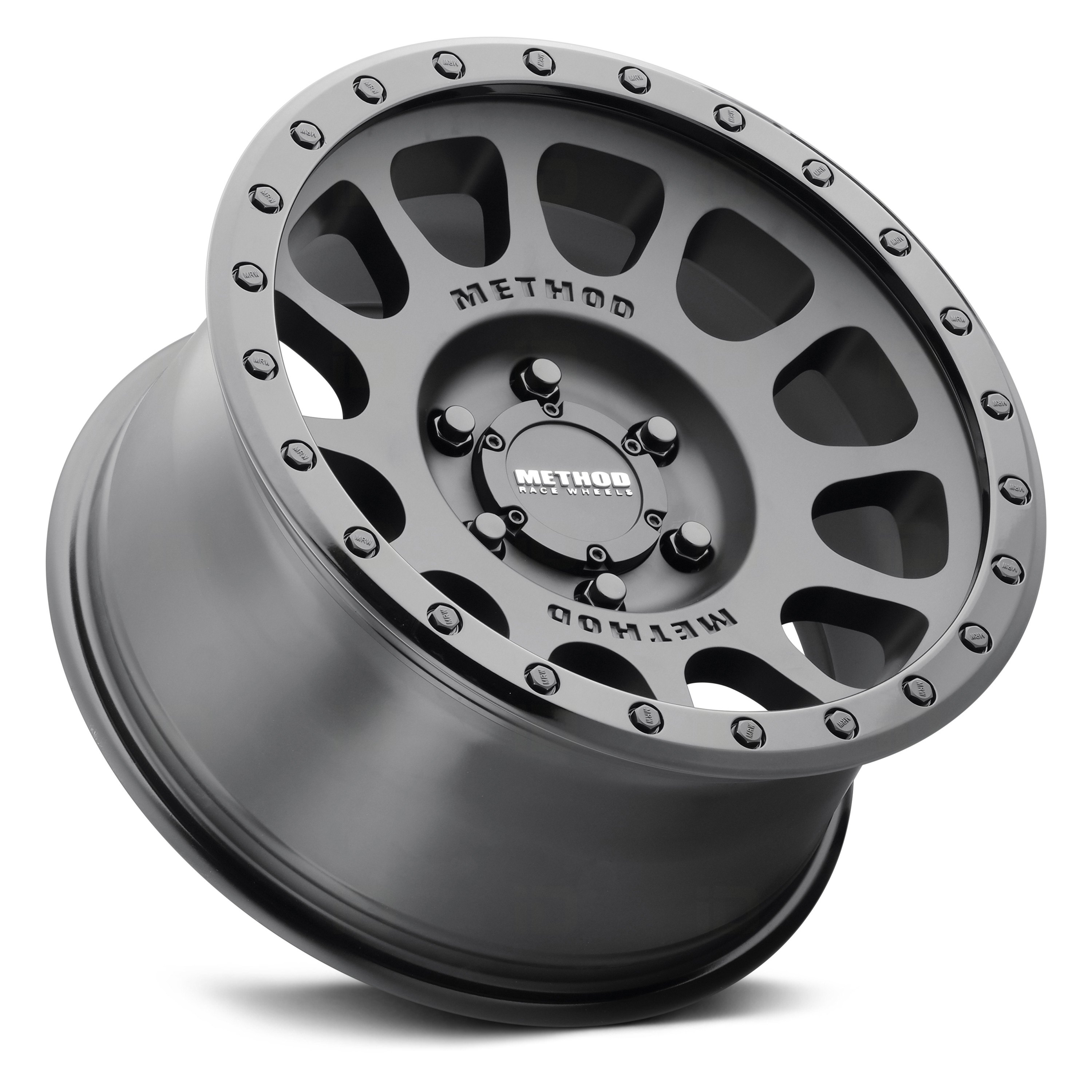 METHOD RACE® 305 NV Wheels - Matte Black with Gloss Black Ring Rims