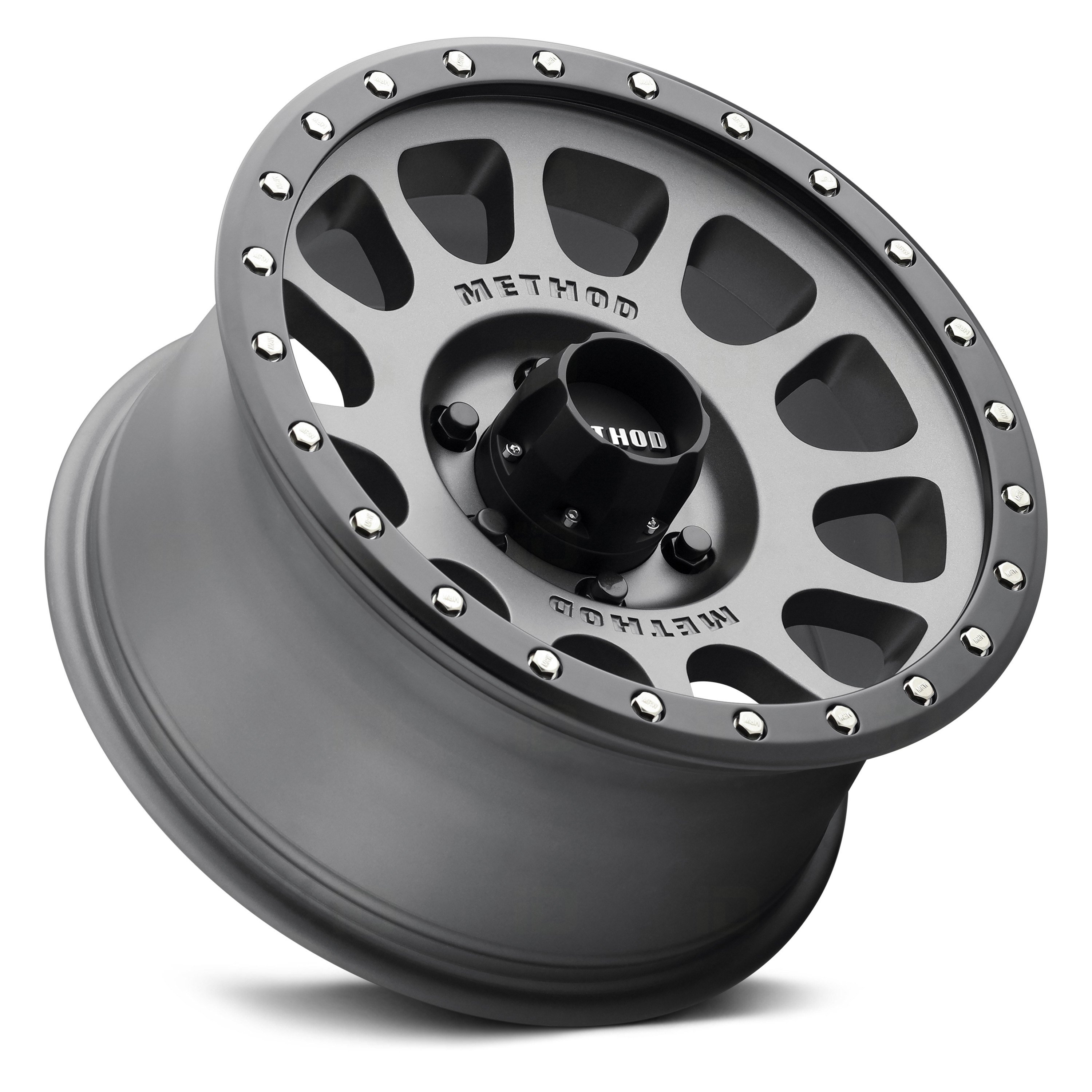 METHOD RACE® 305 NV Wheels - Titanium with Matte Black Lip Rims