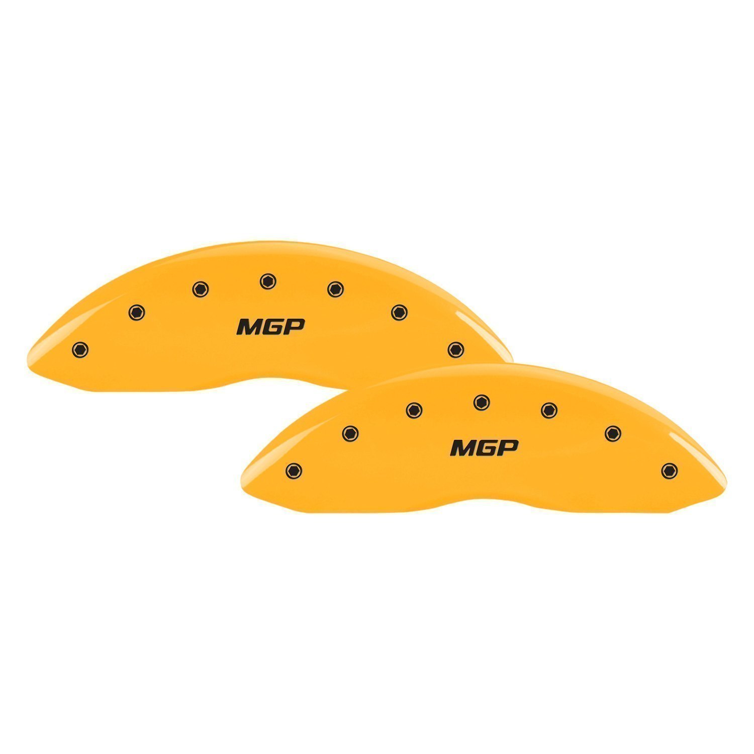 MGP® 56013SMGPYL Gloss Yellow Caliper Covers with MGP Engraving (Full