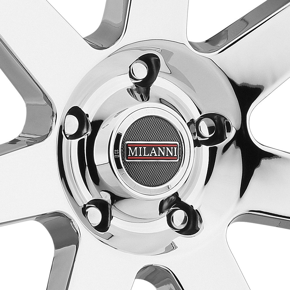 Milanni Sultan Wheels 22x9.5 (25, 6x139.7, 78.1) Chrome Rims Set of 4.