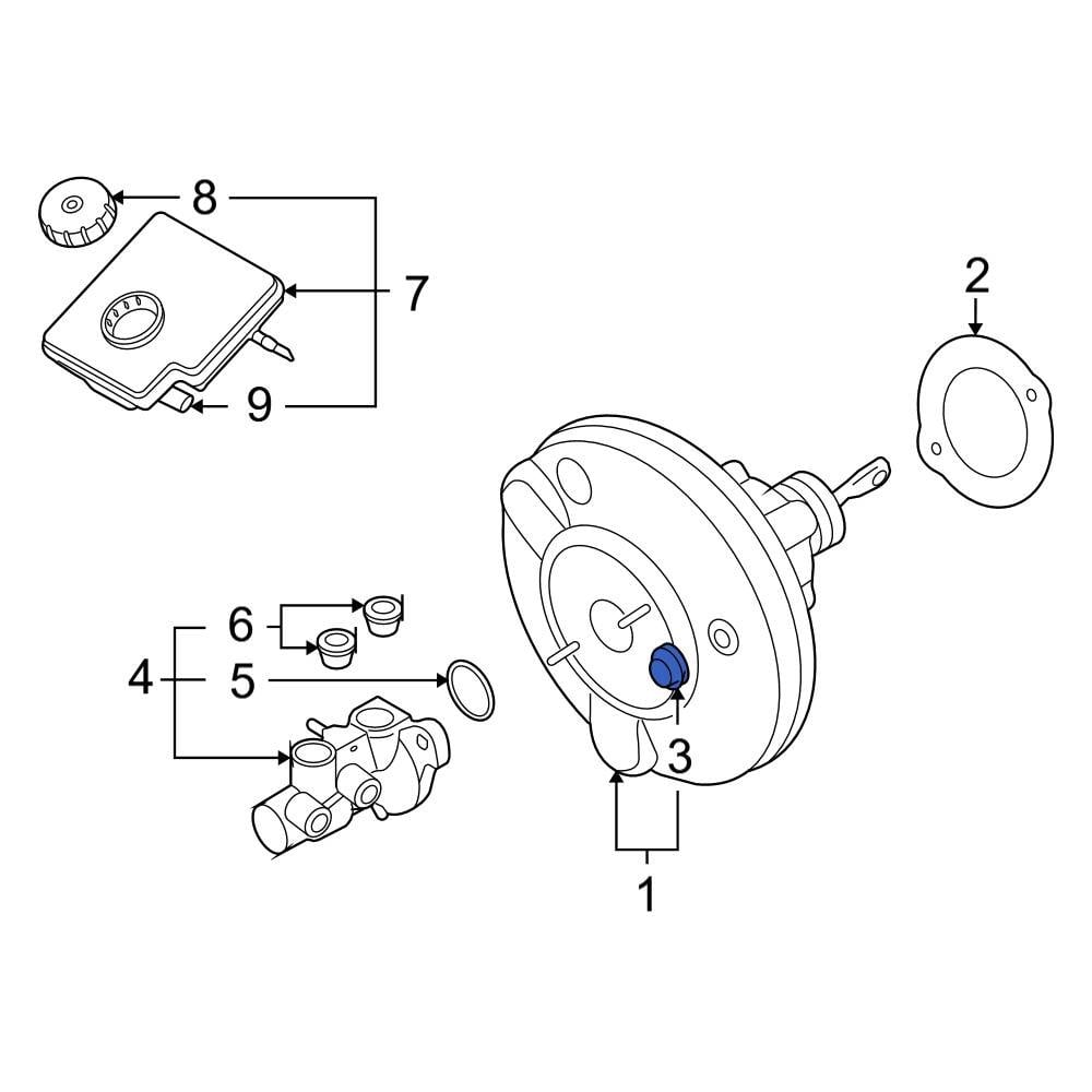 Mini OE 34331158929 Power Brake Booster Grommet