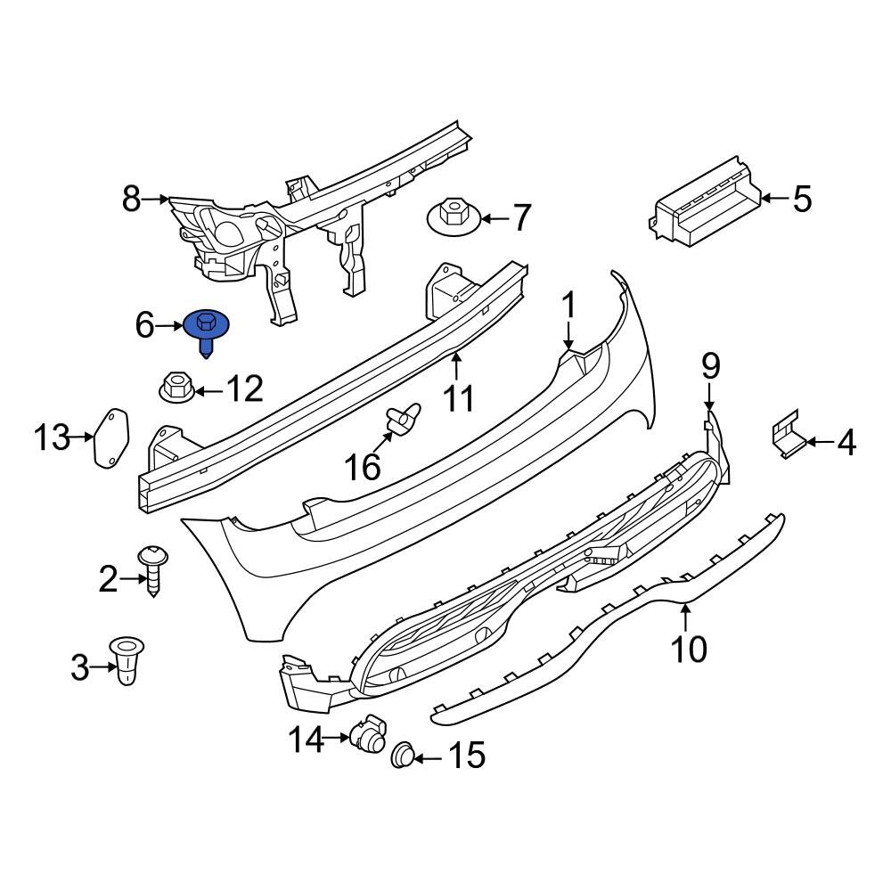 Mini OE 07149213164 - Bumper Cover Screw