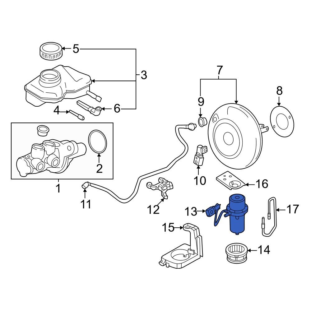 Mini OE 34336860881 Power Brake Booster Vacuum Pump