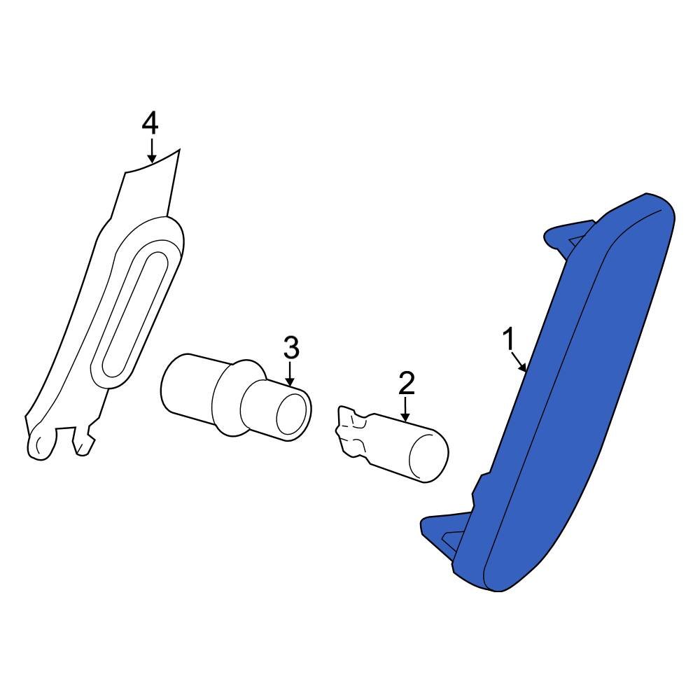 Mini OE 63139802567 Front Center Left Turn Signal Light Lens