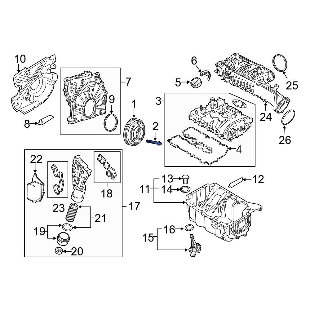 Mini OE 11238585220 Engine Harmonic Balancer Bolt