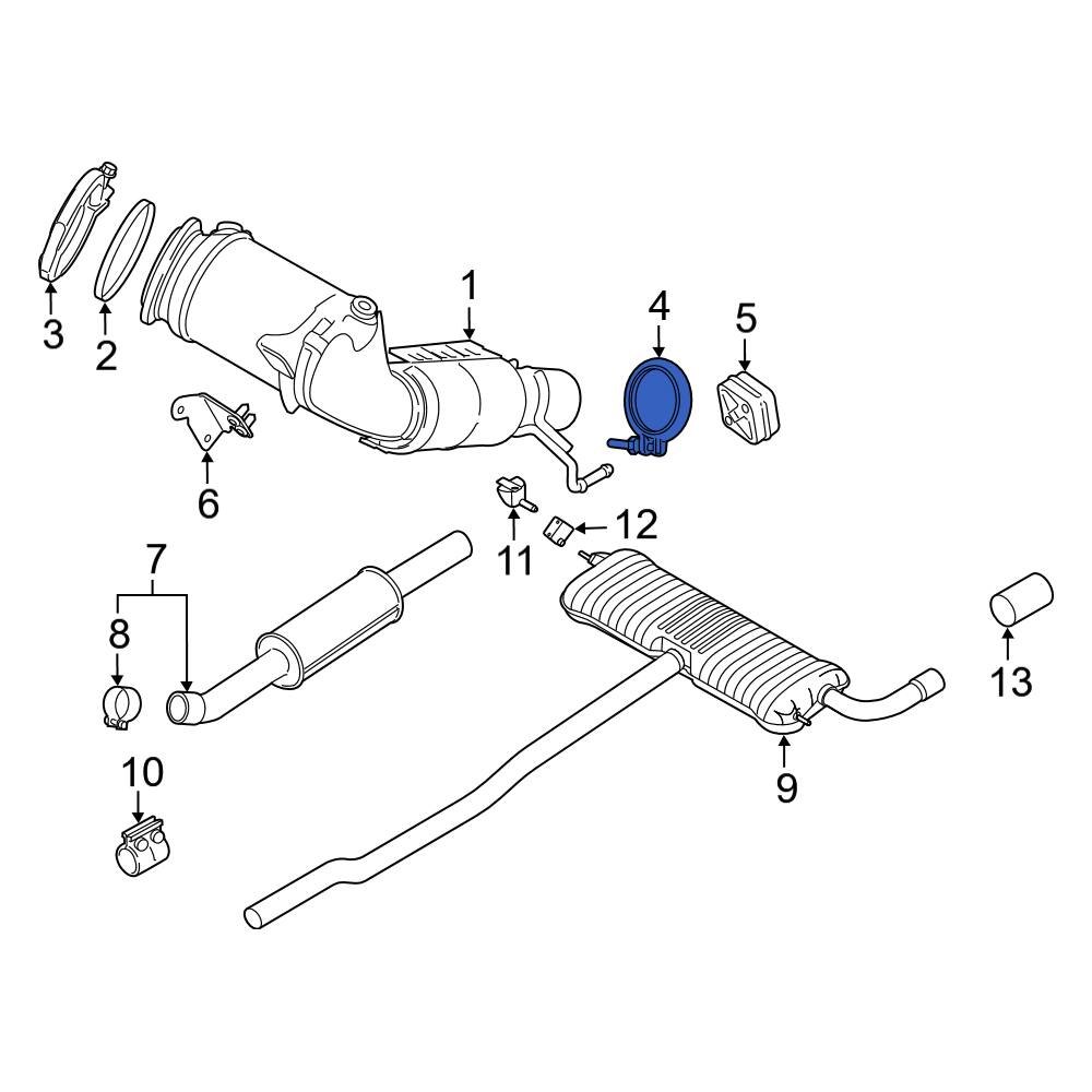 Mini OE 18305A04BD5 Rear Catalytic Converter Clamp