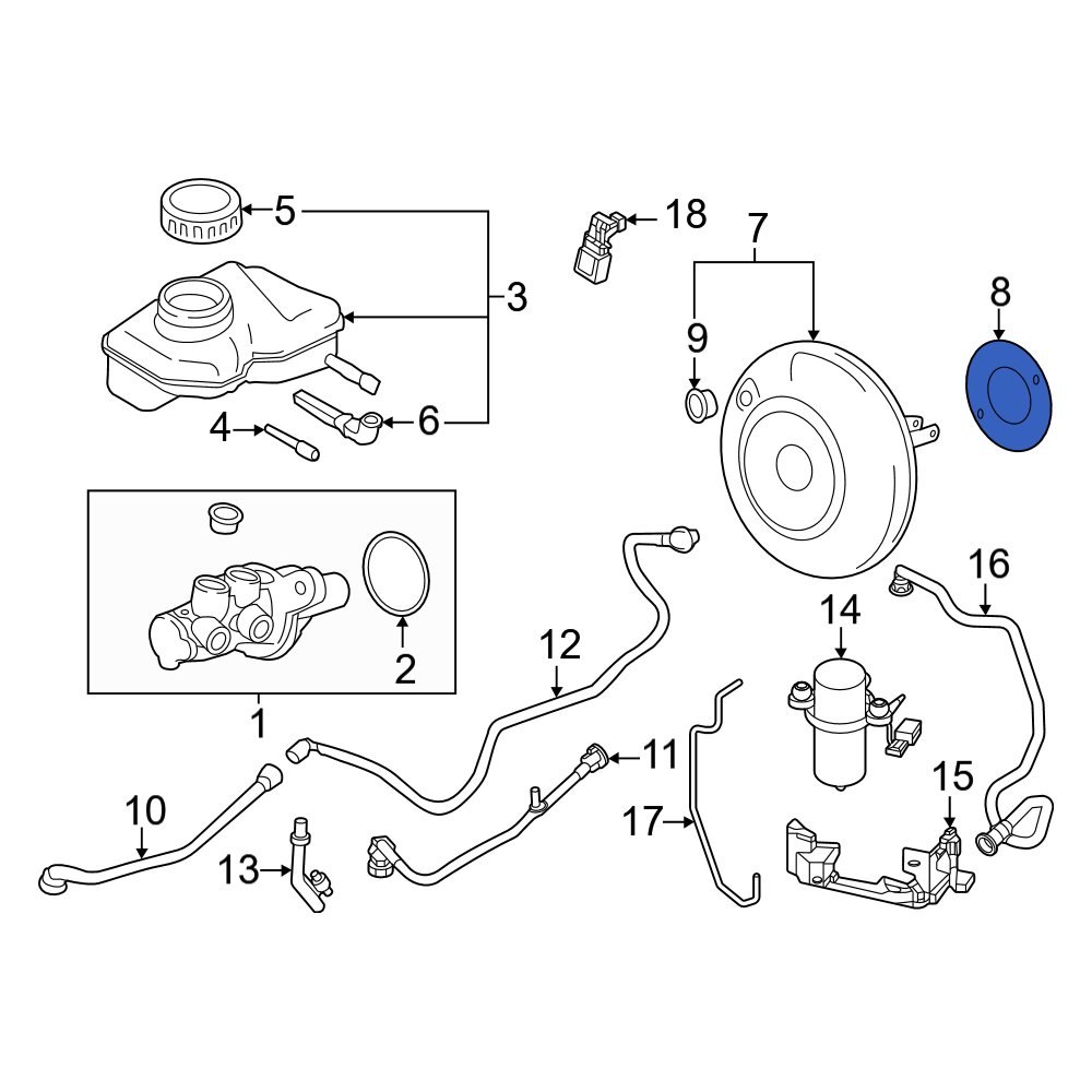 Mini OE 34336857618 Power Brake Booster Gasket