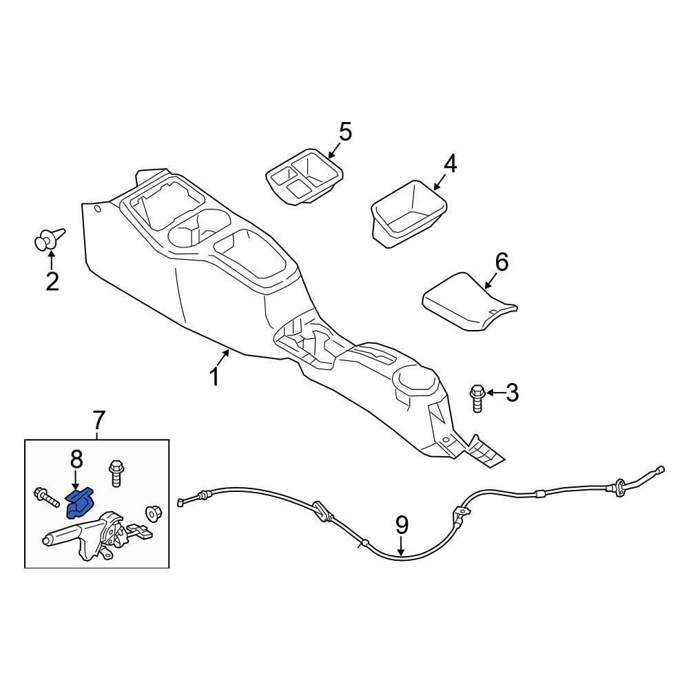 Mitsubishi OE 4815A077 Electronic Parking Brake Control Switch