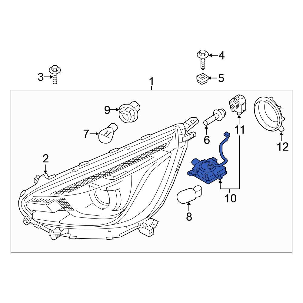 Mitsubishi OE 8301C770 Front Headlight Control Module