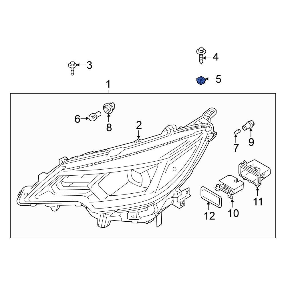 Mitsubishi OE MR393386 - Headlight Grommet