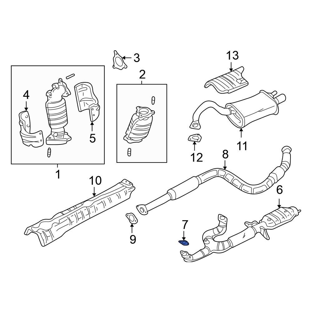 Mitsubishi OE MB687002 - Exhaust Crossover Gasket