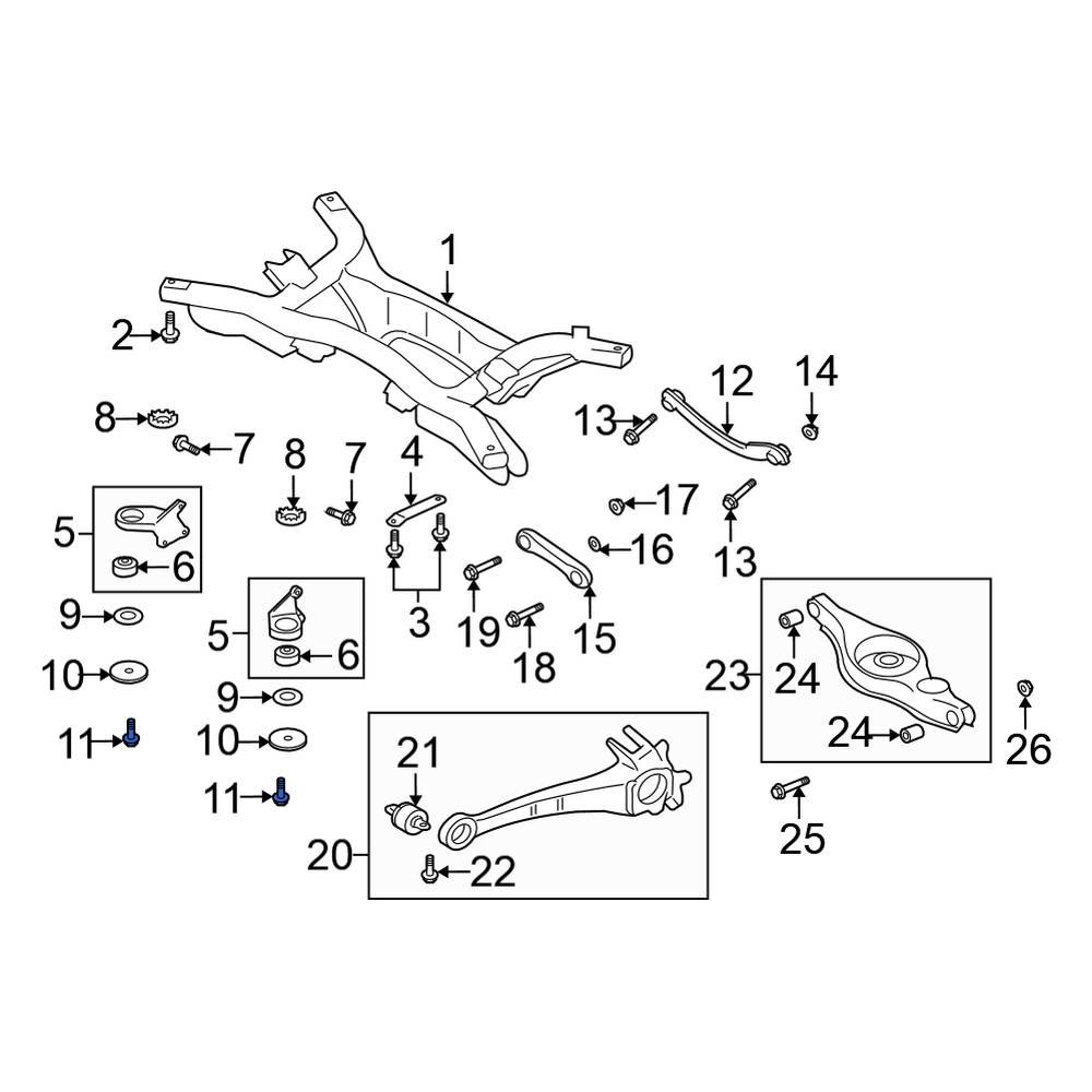 Mitsubishi OE MU000760 - Differential Housing Bolt