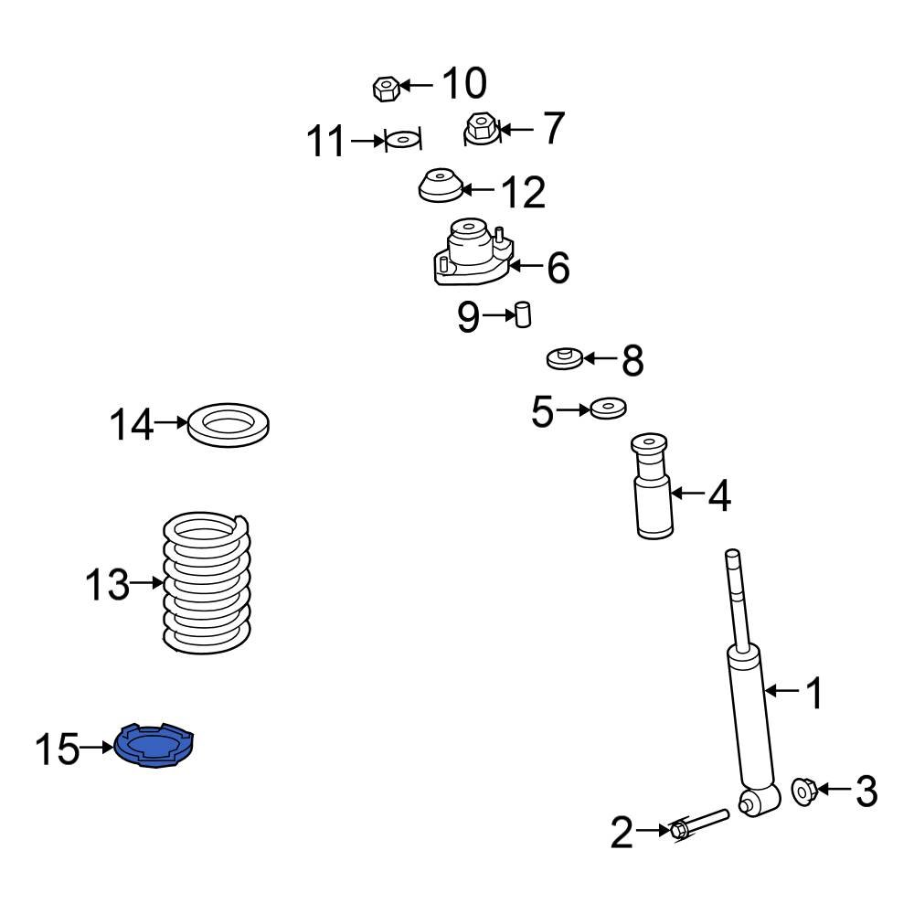 Mitsubishi OE 4140A043 Lower Coil Spring Insulator