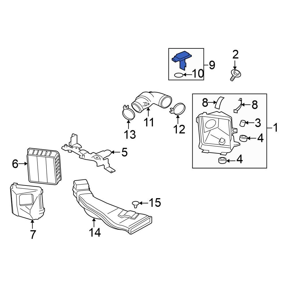 Mitsubishi OE 1525A052 Mass Air Flow Sensor