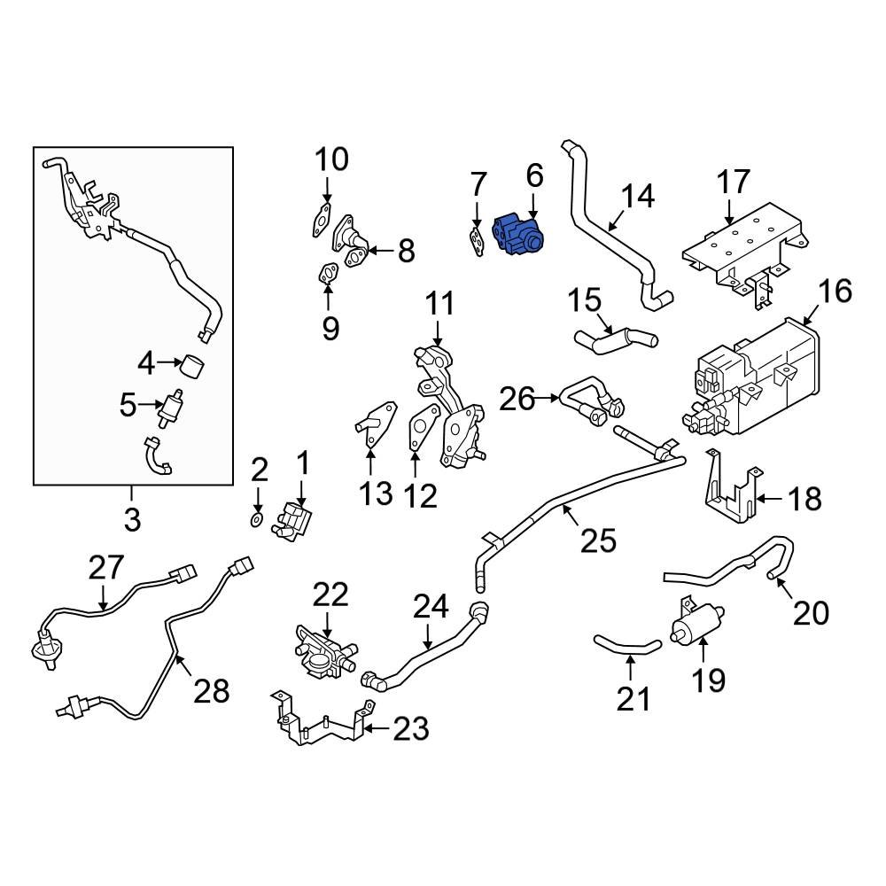 Mitsubishi OE 1582A645 Exhaust Gas Recirculation (EGR) Valve
