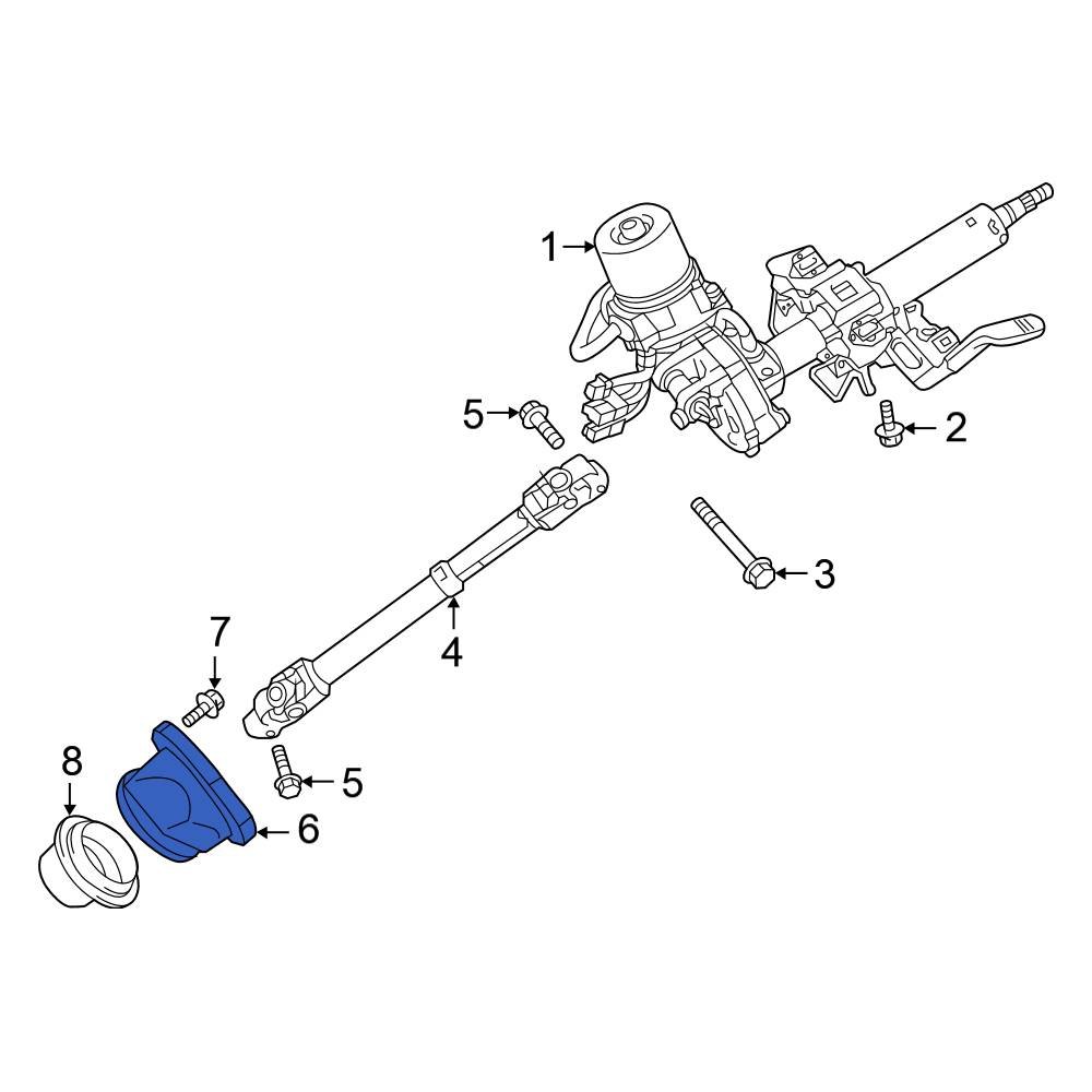 Mitsubishi OE 4402A007 Steering Coupling Boot