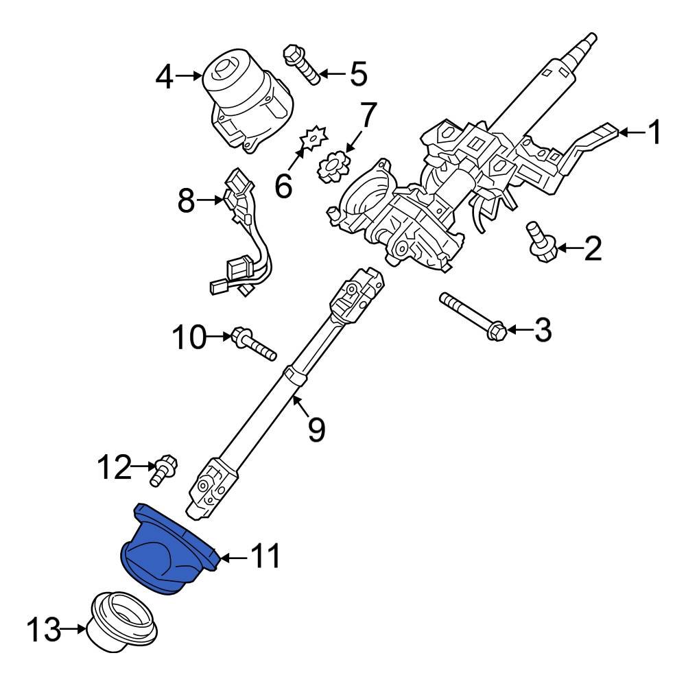 Mitsubishi OE 4402A007 Steering Coupling Boot