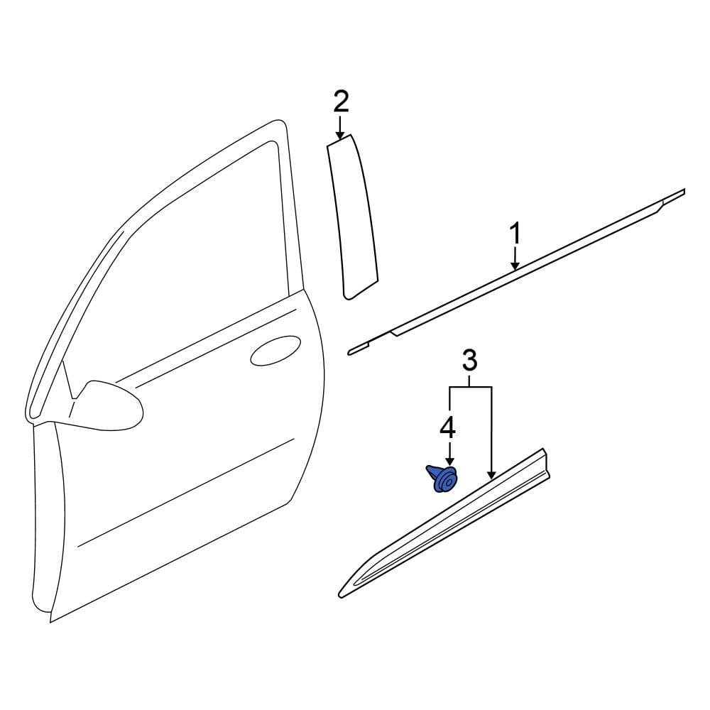 Mitsubishi OE MU000573 Door Molding Clip