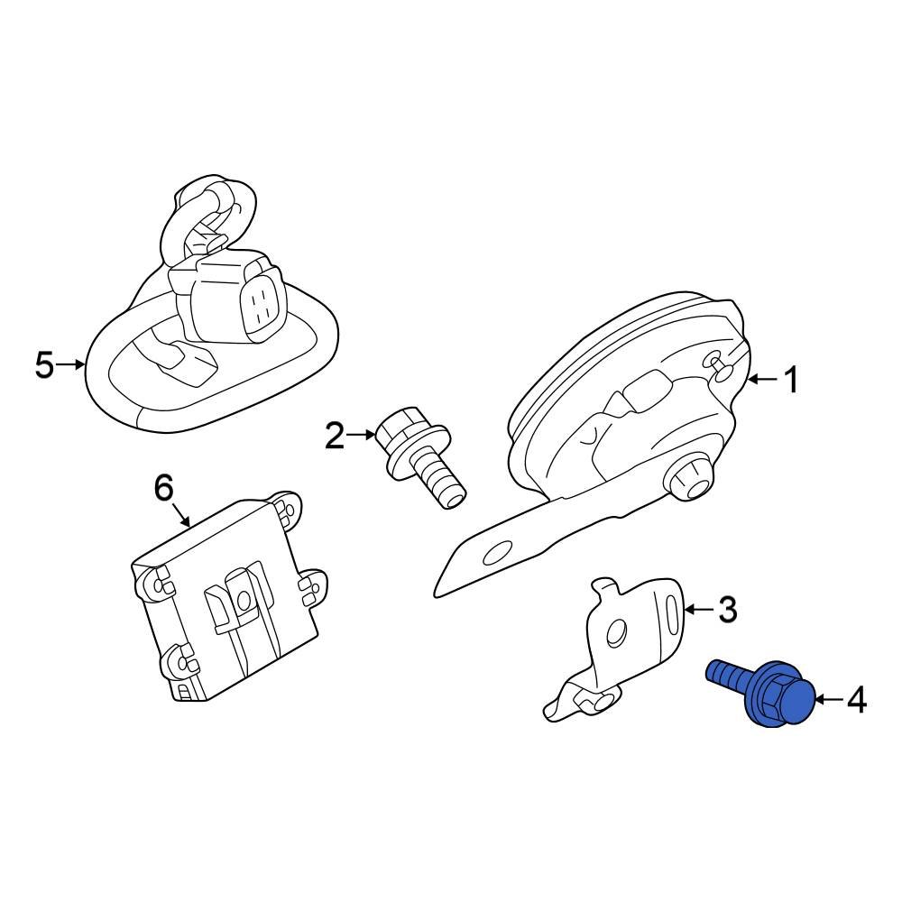 Mitsubishi OE MB380680 AntiTheft Alarm Siren Bolt