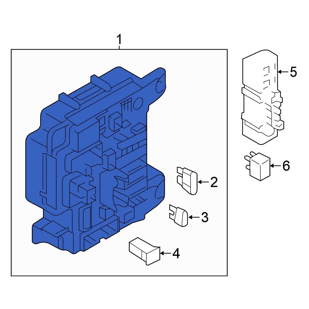 Mitsubishi OE 8637B574 Inner Fuse and Relay Center