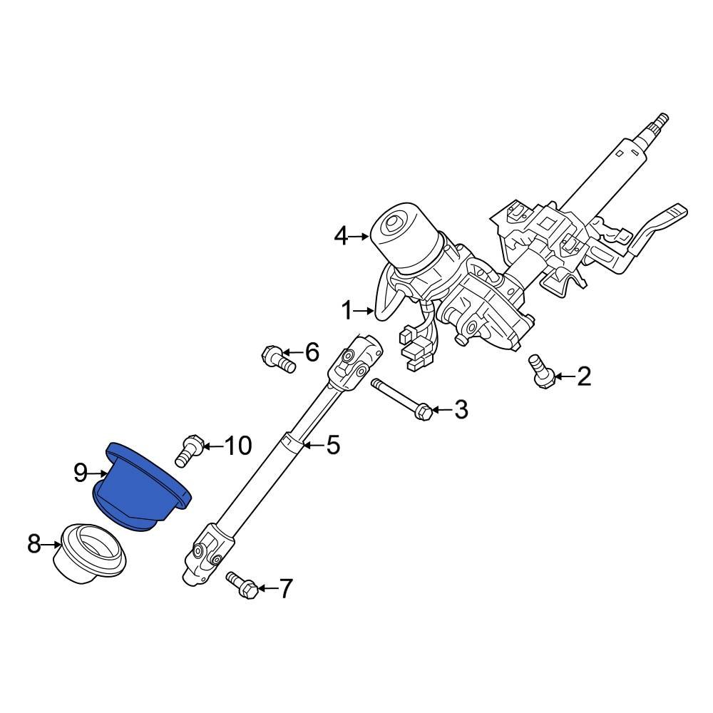 Mitsubishi OE 4402A007 Steering Coupling Boot