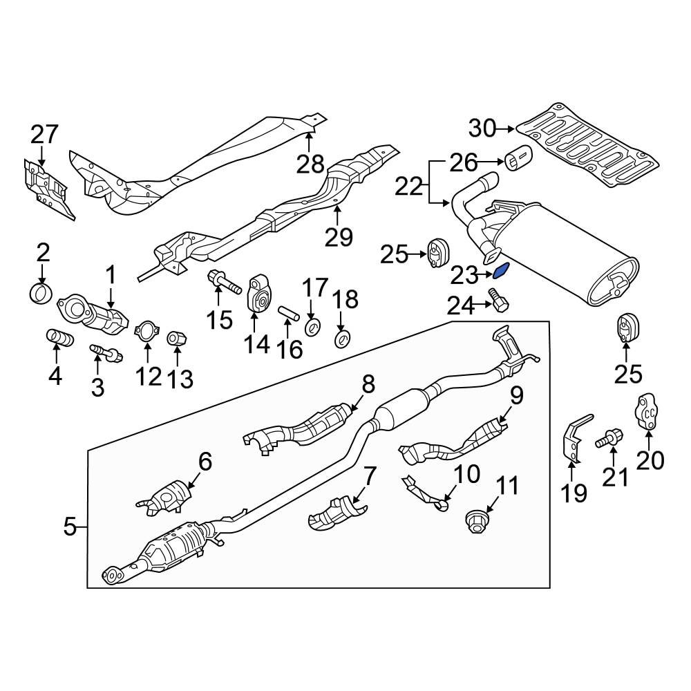 Mitsubishi OE MN110644 Exhaust Muffler Gasket
