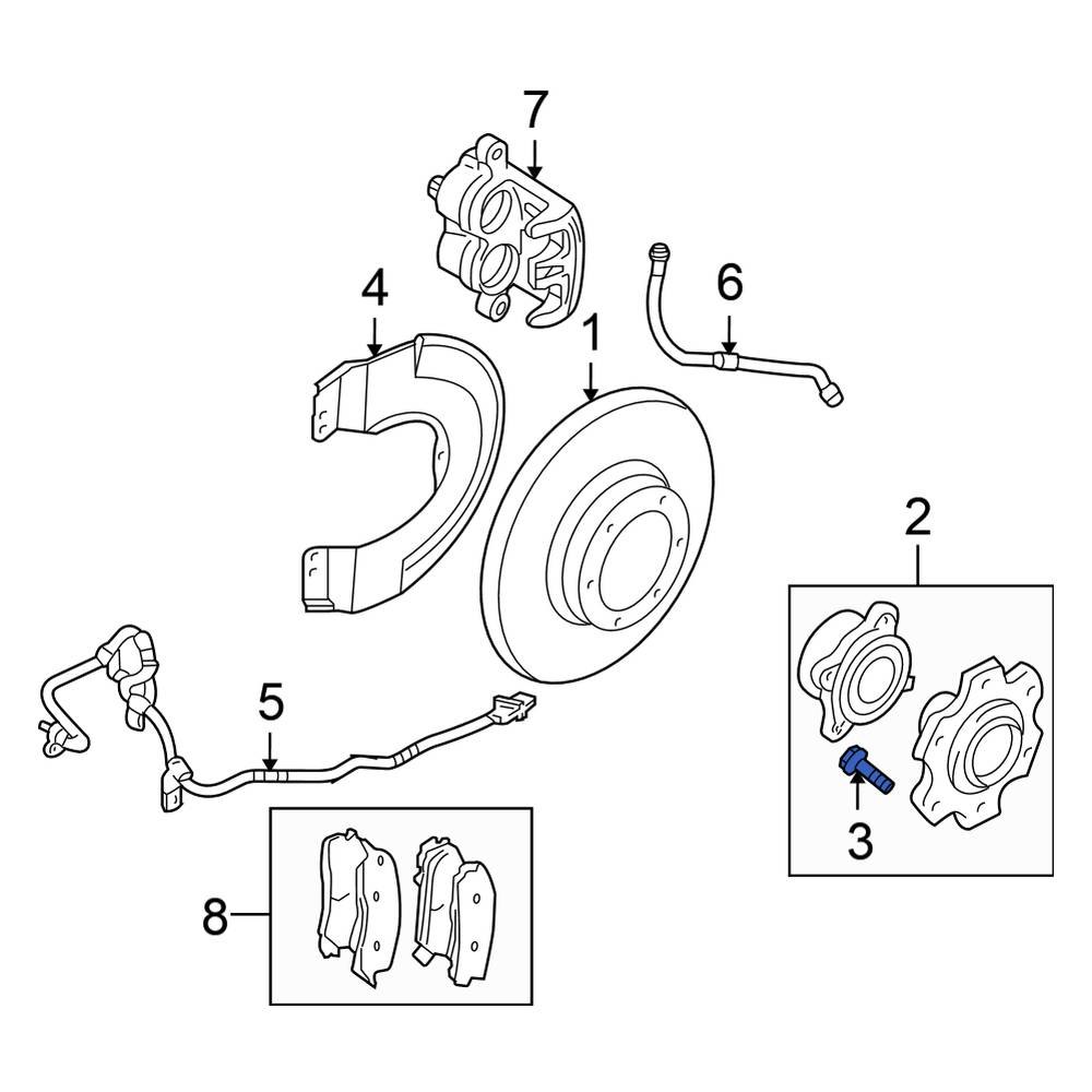 Mitsubishi OE MB911495 - Wheel Lug Stud