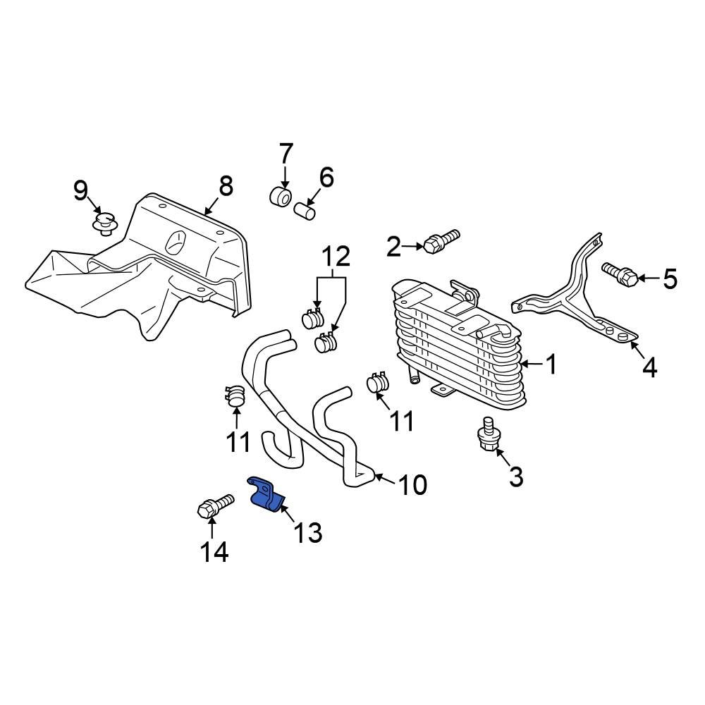 Mitsubishi OE 2922A318 Transmission Oil Cooler Line Clip