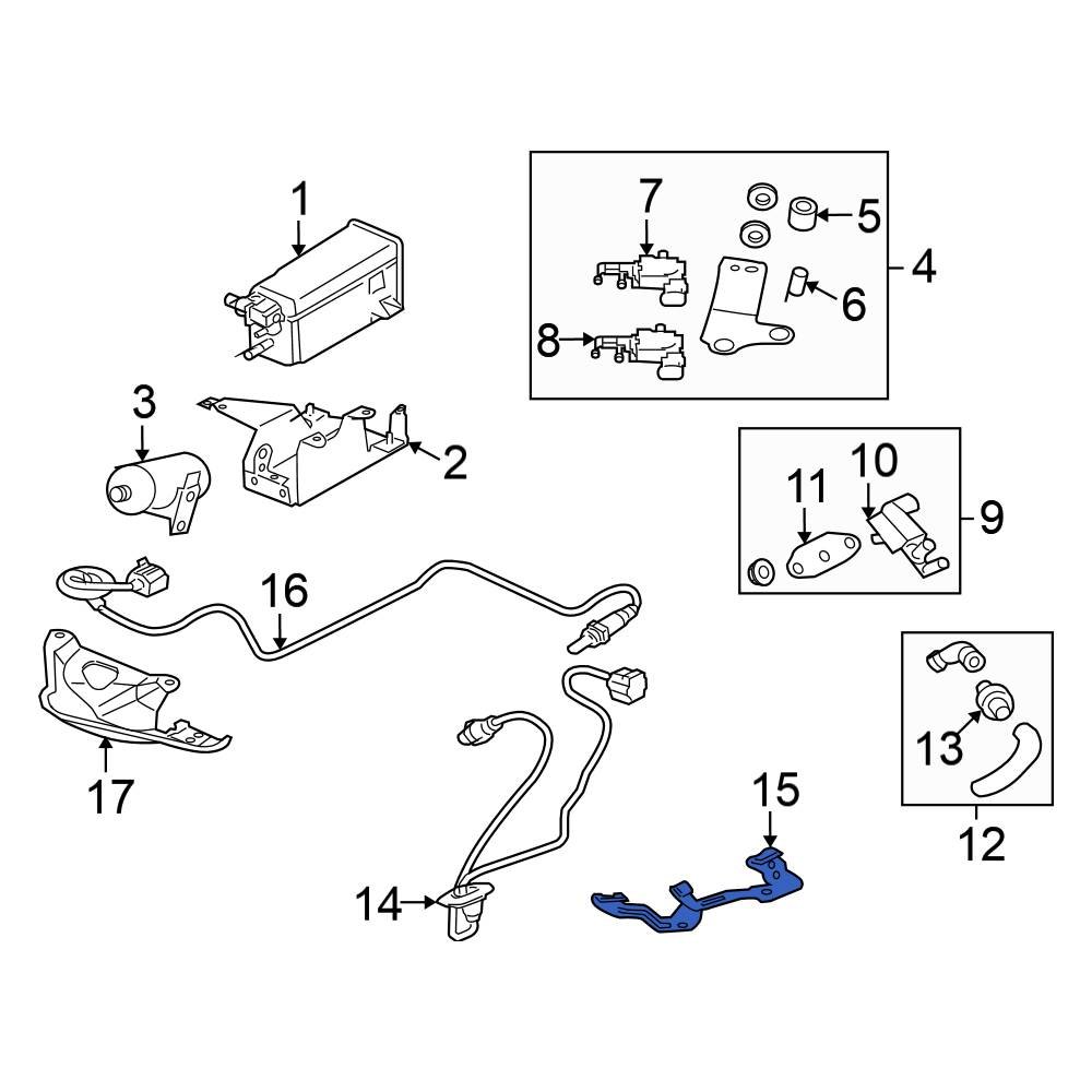 Mitsubishi OE 1588A297 Oxygen Sensor Wire Guide