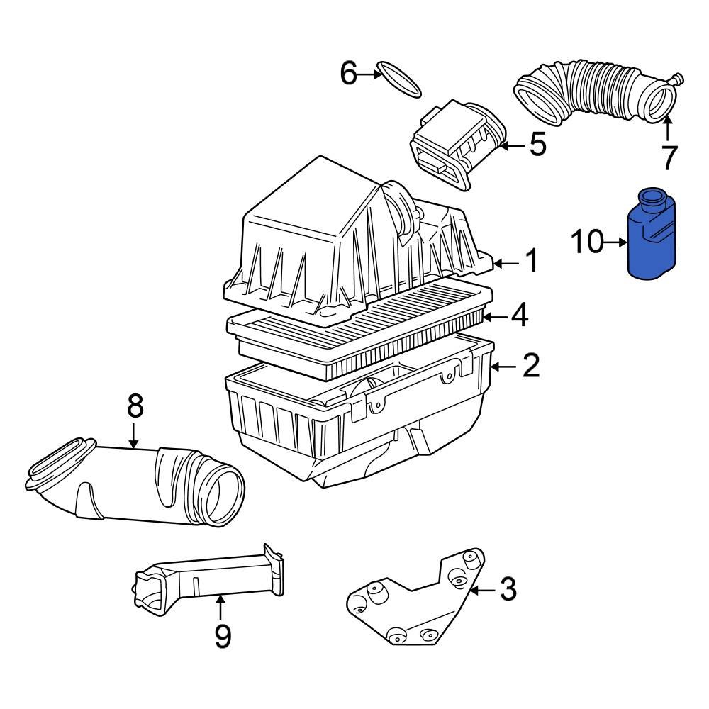 Mitsubishi OE MR404745 Engine Air Intake Resonator