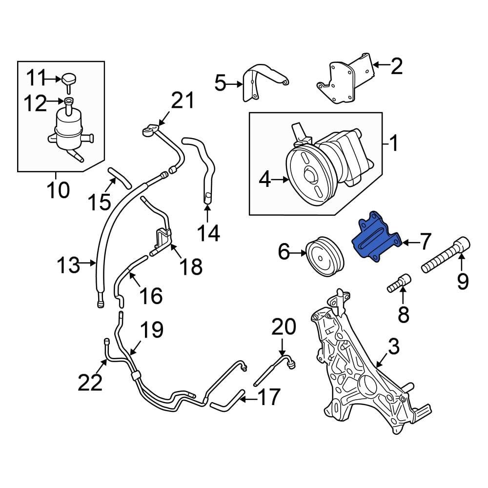 Mitsubishi OE MR240429 - Belt Tensioner Pulley Bracket