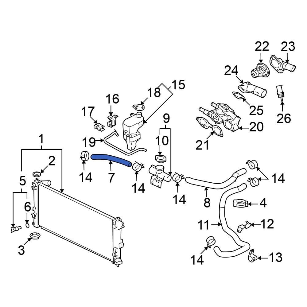 Mitsubishi OE 1370A232 - Upper Radiator Coolant Hose