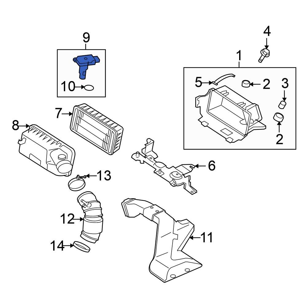 Mitsubishi OE 1525A052 Mass Air Flow Sensor