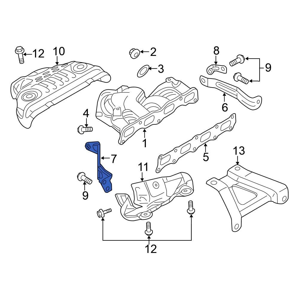 Mitsubishi OE 1555A235 Exhaust Manifold Bracket