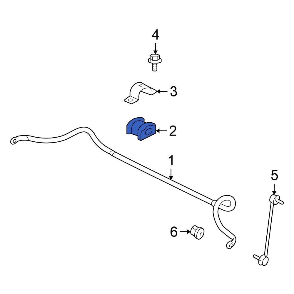 Mitsubishi OE 4056A049 - Front Suspension Stabilizer Bar Bushing