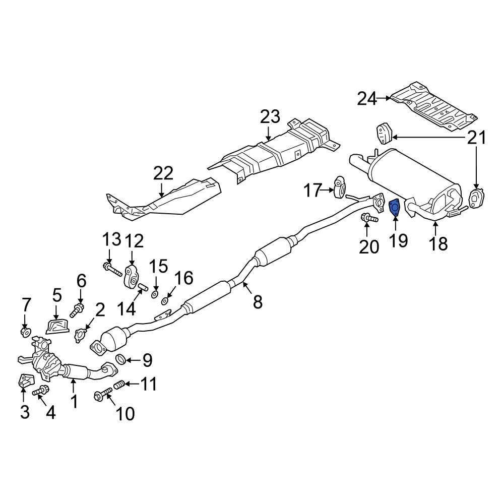 Mitsubishi OE MN110644 Exhaust Muffler Gasket