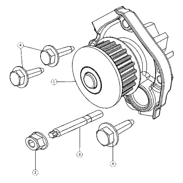 Mopar® 04892713AC - Engine Coolant Water Pump