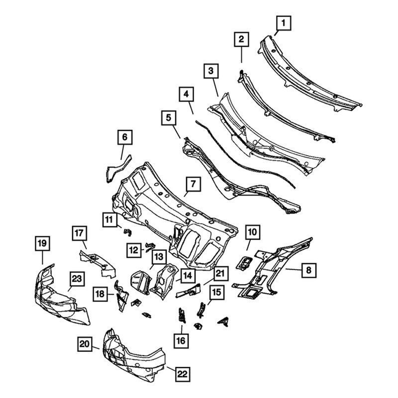 Mopar® 05098728AA HVAC Heater Hose Bracket