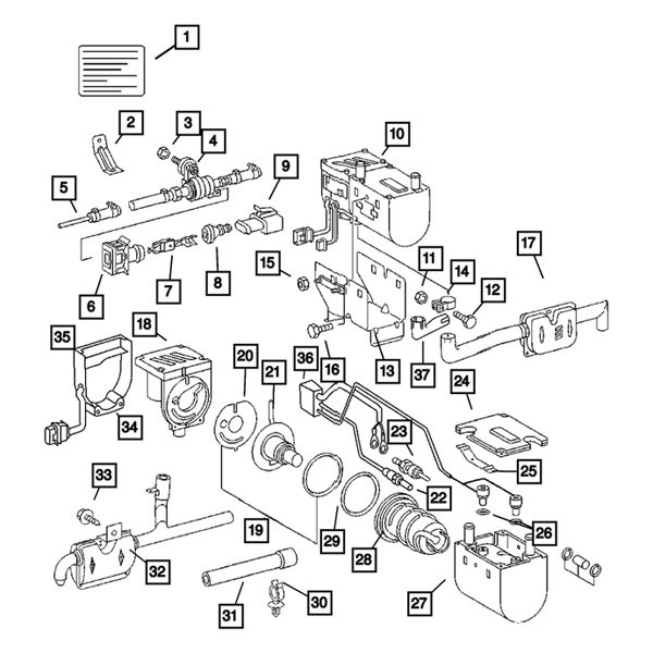 Mopar® 05119706AA HVAC Heater Hose Bracket