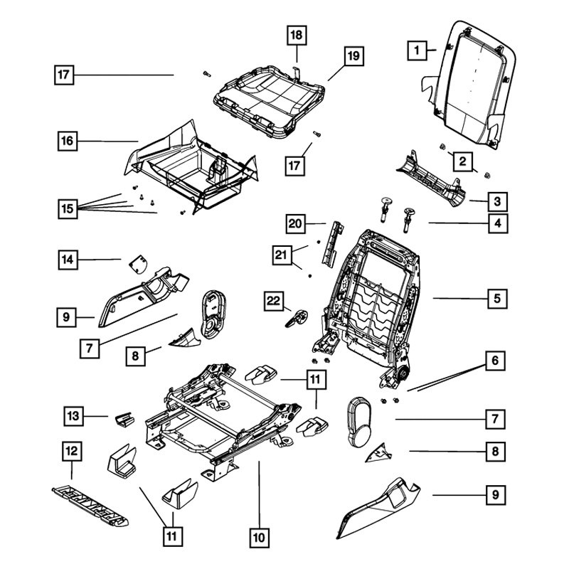 Mopar® - Dodge Journey 2012 Seat Adjuster Shield