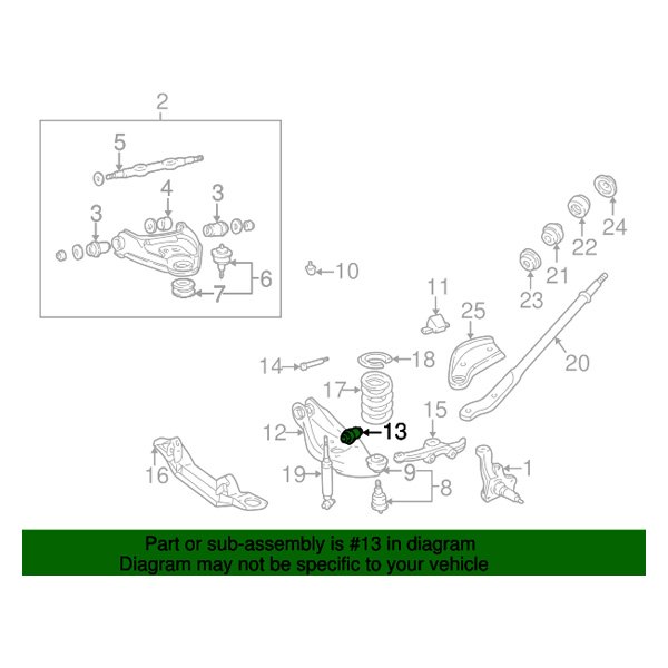 Mopar® 52007092 Lower Control Arm Bushing
