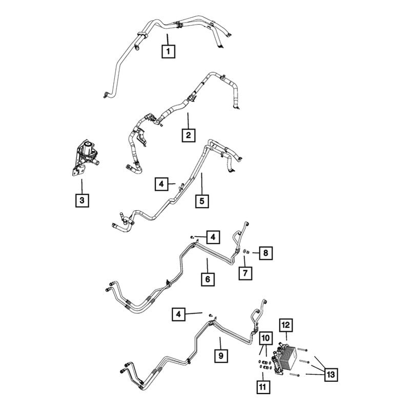 Mopar® 52014815AA - HVAC Heater Hose