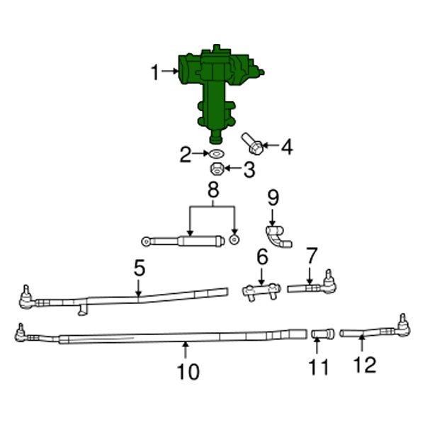 Mopar® 52060172AE Power Steering Gear Box