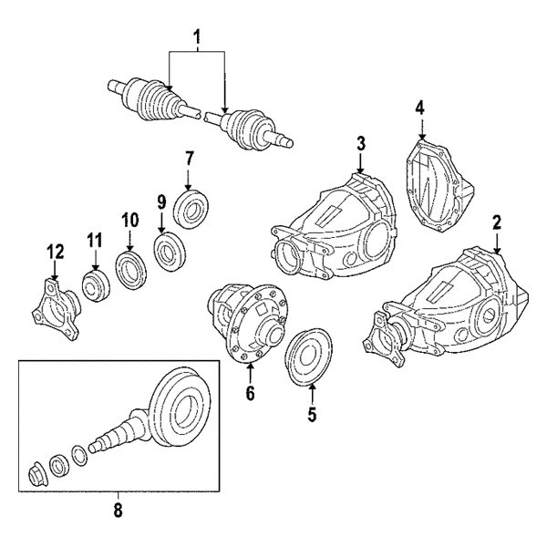 Mopar® 52111482AB Rear Driveshaft Seal