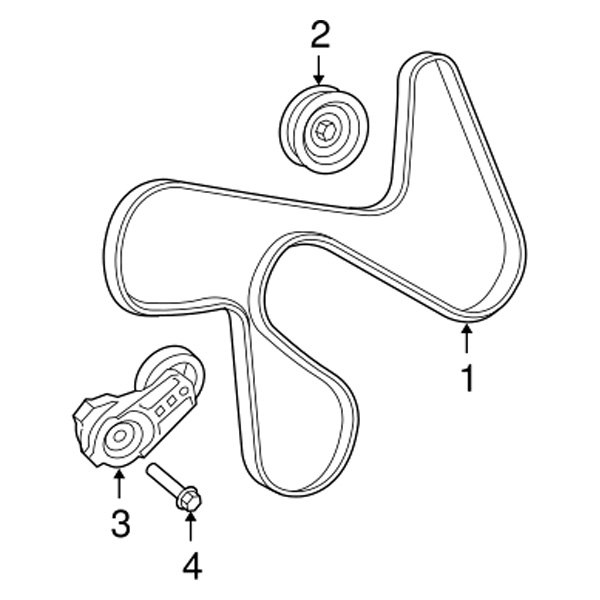 Mopar® 53032860AA - Timing Belt Tensioner