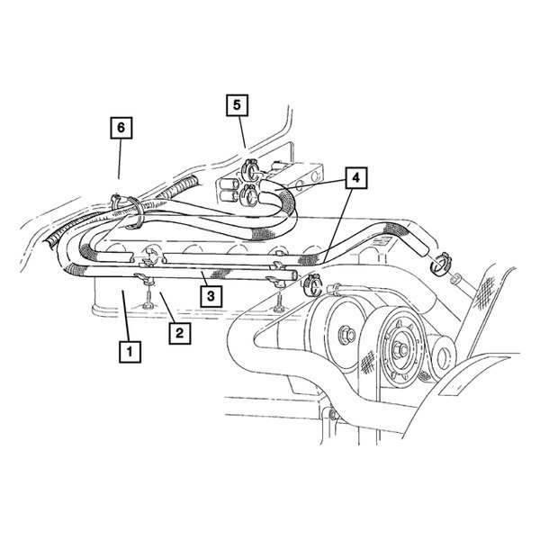 Mopar® 55035933AB HVAC Heater Hose Bracket